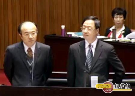 行政院長江宜樺今(9)日率閣員於立院答詢。(鉅亨網記者尹慧中攝)