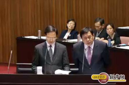 行政院長江宜樺今率閣員於立院答詢。(鉅亨網記者尹慧中攝)