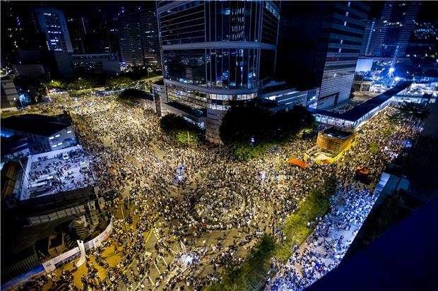香港占中的經濟效應正在發酵(圖：AFP)