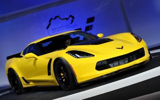 於底特律車展展示的Corvette Z06(圖：AFP)