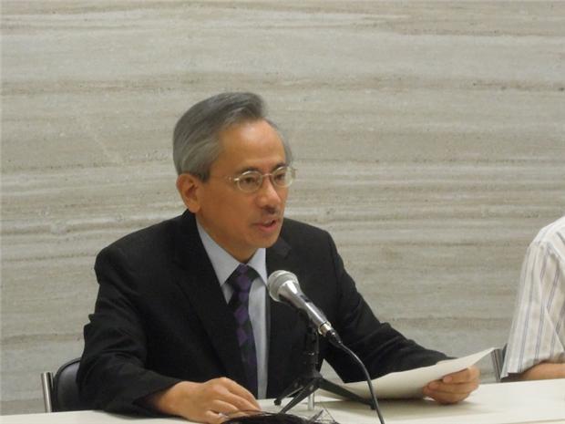 衛福部長邱文達主動請辭。(鉅亨網記者趙曉慧攝)