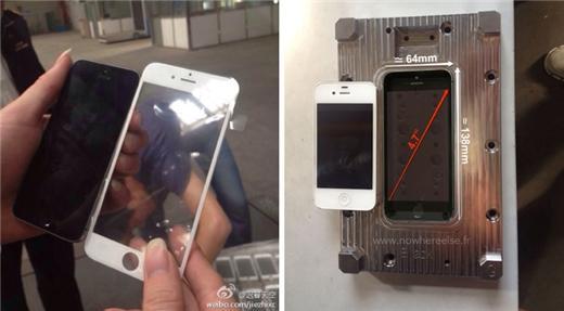 傳聞是iPhone 6的外流照 (來源：網路)
