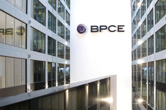 View of the BPCE banking group headquarters during the company