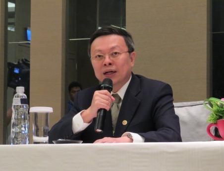 王郁琦表示，兩岸貨貿部分雙方會繼續積極協商。(鉅亨網記者許庭瑜攝)