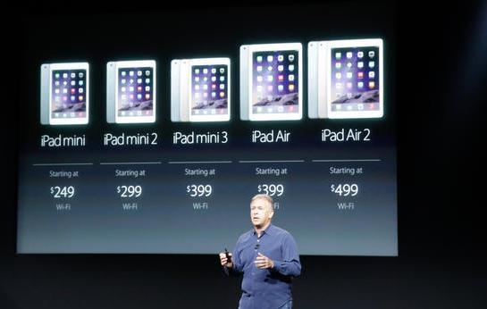 蘋果全球行銷資深副總Phil Schiller介紹iPad系列產品