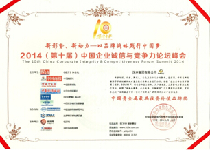 漢聲集團榮獲“第十屆中國企業競爭力年會”三大獎項