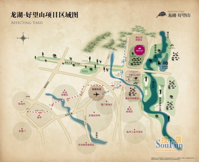 龍湖·好望山（論壇 動態 價格 相冊）交通圖