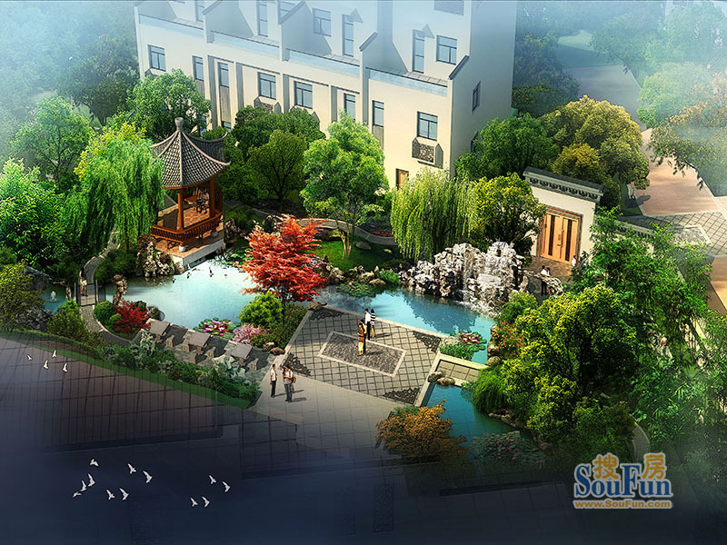 昊業·憶江南（論壇、相冊、動態）鳥瞰效果圖