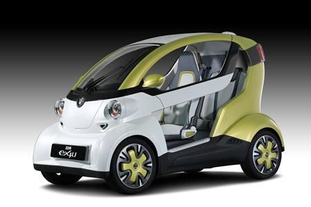 SYM首部進軍歐洲市場的4W微型電動車ex4U。(圖：三陽提供)