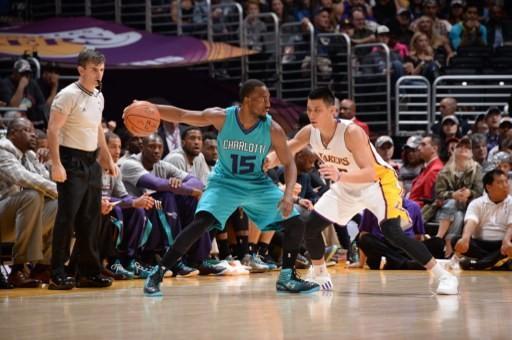 林書豪今天出戰黃蜂隊，拿下21分     (圖:AFP)