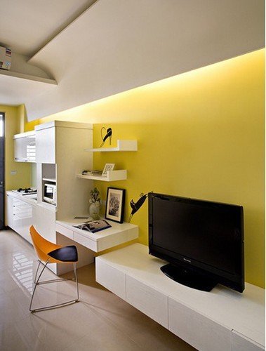 電視墻過去就是廚房啦