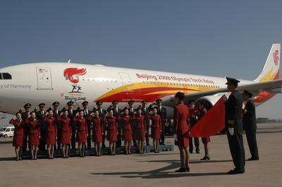 金鳳組奧運聖火傳遞誓師。王澤民攝