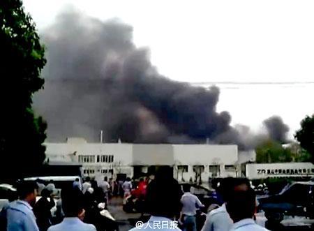 昆山工廠爆炸現場