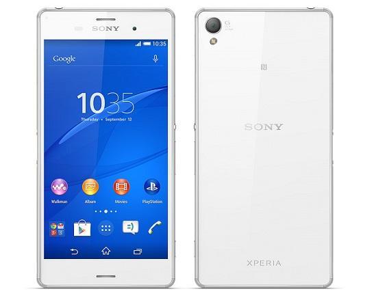 索尼旗艦款智慧手機Xperia™ Z3。（圖：官網）