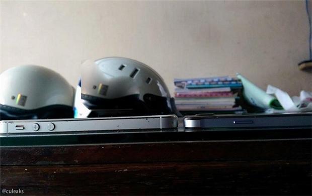 據傳黑色版Galaxy Alpha與iPhone 5s並列對比。