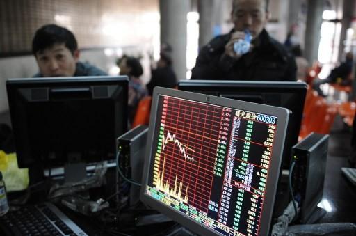 上海股市市值超越東證 成全球第二大股市      (圖:AFP)