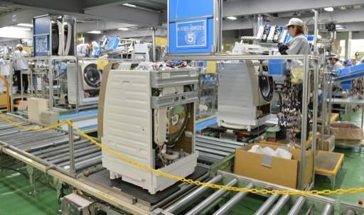 日立公司生產線    (圖:AFP)