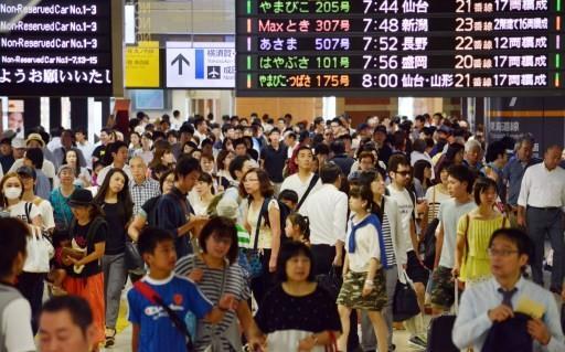 東京火車站人潮     (圖:AFP)