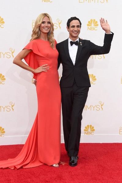 真人節目《決戰時裝伸展台》主持人Heidi Klum與時裝設計師Zac Posen(圖:AFP)