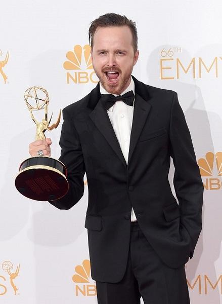 劇情類最佳男配角Aaron Paul《絕命毒師》(圖:AFP)