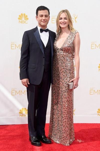 電視節目主持人 Jimmy Kimmel 與編劇 Molly McNearney (圖:AFP)