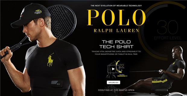 Ralph Lauren於美網公開賽發表穿戴式科技Polo衫