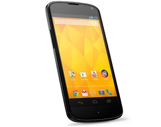 Google與樂金合作推出的智慧手機 Nexus 4。(圖：官網)