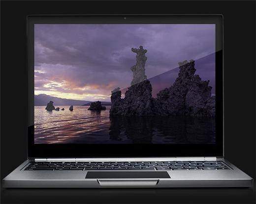 Chromebook Pixel配備市場最高解析度的螢幕。(圖：官網)