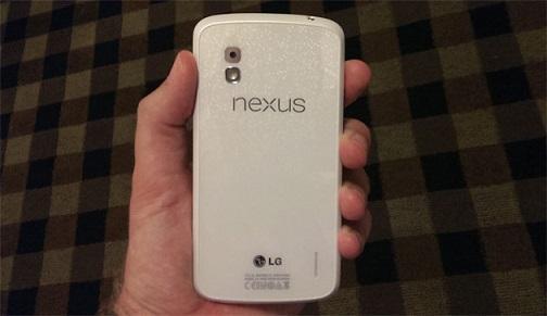 據傳白色Nexus 4。(圖:Android and Me)
