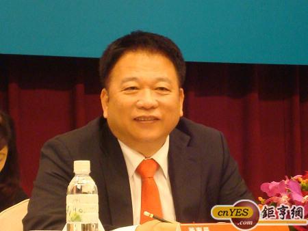 宸鴻董事長江朝瑞表示，宸鴻在專利的捍衛上由來已久，並建立起競爭對手無法複製的進入障礙，有信心在專利權中勝出。(鉅亨網記者黃佩珊攝)