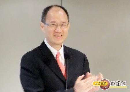 台泥董事長辜成允今天為工研院活動站台並說明該集團遠景。(鉅亨網記者尹慧中攝)