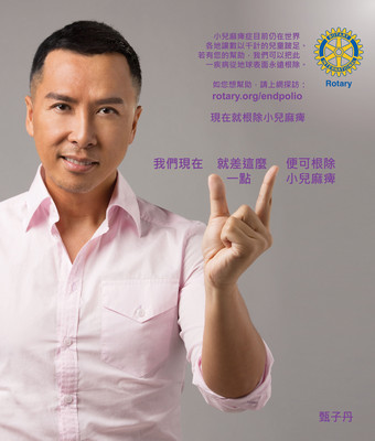 Donnie Yen signs on as Rotary celebrity ambassador for polio eradication
