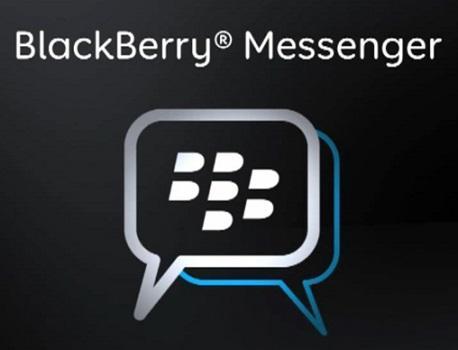 黑莓行動通訊應用程式BlackBerry Messenger標誌。