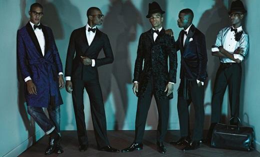 Dsquared 2014年秋冬形象照，以全黑人男性入鏡 (圖片來源：Dsquared官網)