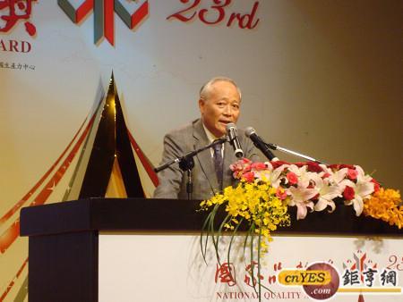 統一集團前總裁林蒼生表示，企業要能勝出，最重要的是要提供最好的品質。(鉅亨網記者黃佩珊攝)