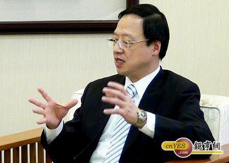 行政院長江宜樺接受鉅亨網專訪。(鉅亨網記者蔡宗憲攝)