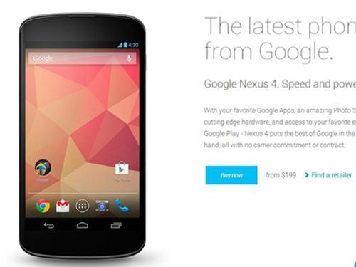 Google Nexus 4 已經跌到只需199美元。