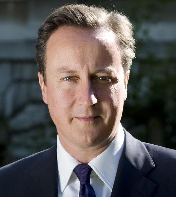 英國首相卡麥隆。(圖片來源：維基百科)