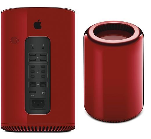 在蘇富比拍賣會天價賣出的 Mac Pro (RED)。