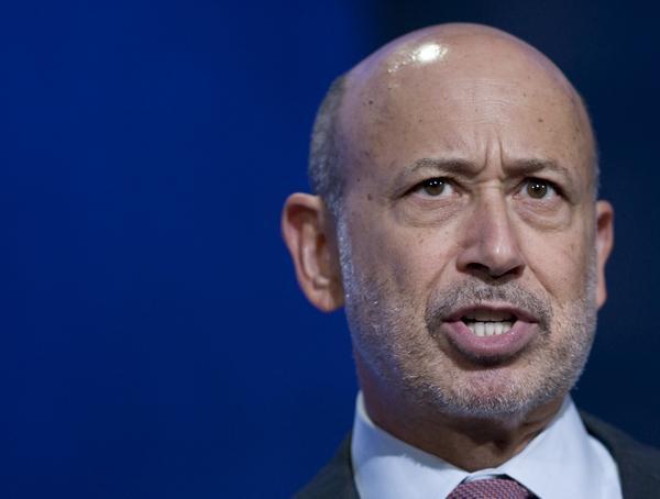 高盛執行長 Blankfein　圖片來源：afp