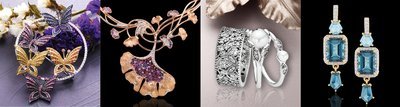 （左起）China Stone Ltd, MKS Jewelry International Co Ltd, PANDORA Production Co Ltd, Pranda Group的珠寶