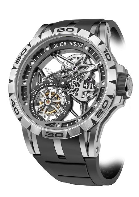 Excalibur Spider Skeleton Flying Tourbillon鏤空飛行陀飛輪腕錶(圖片來源:大悅公關)