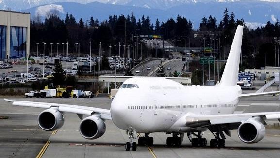 波音747-8型飛機。(來源:AFP)