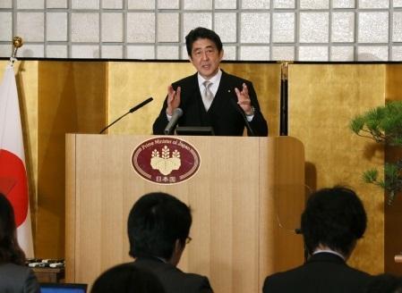 日本首相安倍晉三。（圖：日本首相官網）