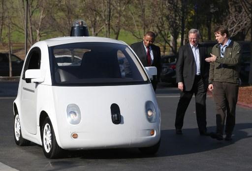 Google無人駕駛車(圖:AFP)