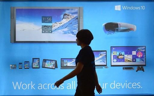 微軟Windows 10(圖:AFP)