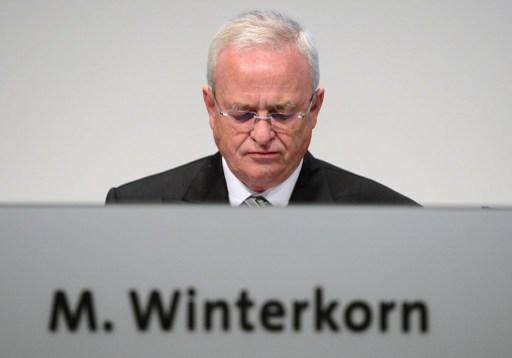 作假醜聞重創福斯信譽，執行長 Martin Winterkorn 週三引咎辭職。 (圖:AFP)