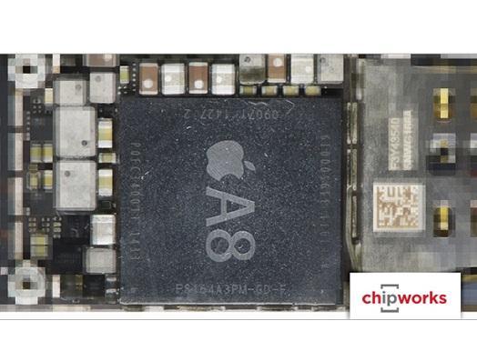 蘋果的A8晶片。(圖：AppleInsider)