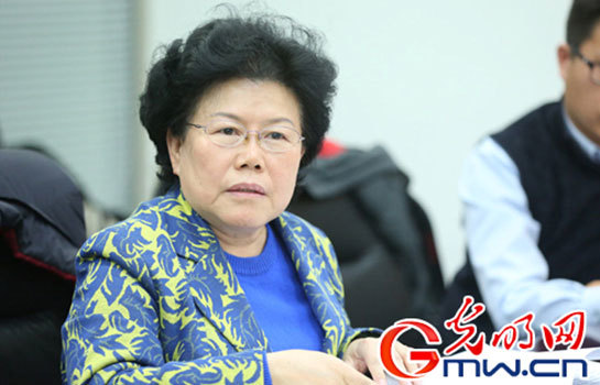 陳文玲在“十三五開局之年 新常態新機遇”研討會上發言