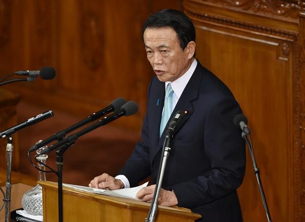 日本財政部長麻生太郎 (Taro Aso)　圖片來源：afp